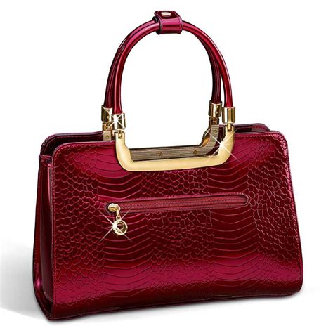 Ruby Red Leather tote 